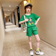 Cô gái thể thao phù hợp với mùa hè 13 tuổi yangqi 12 thời trang 11 vừa và trẻ em lớn 10 tay áo ngắn 8 mùa hè 6 cô gái mùa hè xu hướng váy.