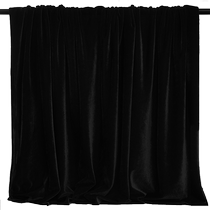 Black Gold Velvet Fabric Légère Photographie fond Cloth Table Cloth Stage Decoration Props Photoshoot Live and Like Curtain