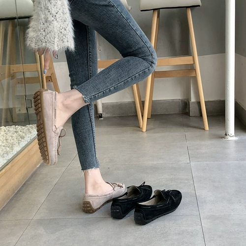 Le Shoes для женщин 2022, новый стиль, мягкие туфли на плоской подошве с бантиками