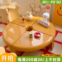 ins coffee table net red rack creative combination splicing side table Nordic household small round small table