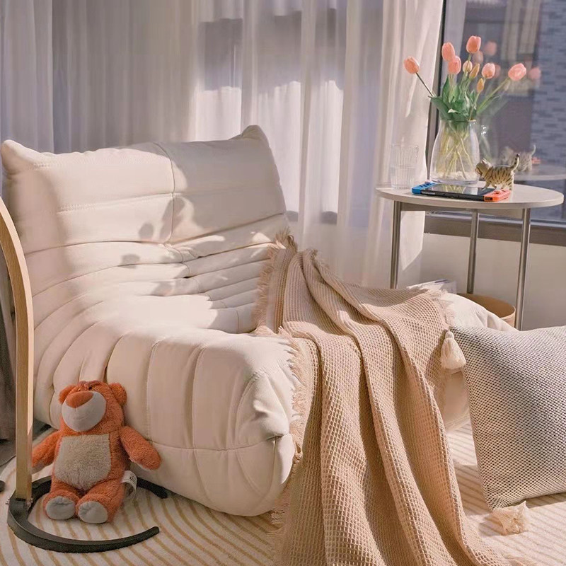 Nordic caterpillar lazy sofa tatami net red ins wind floor single casual lounge chair lazy chair