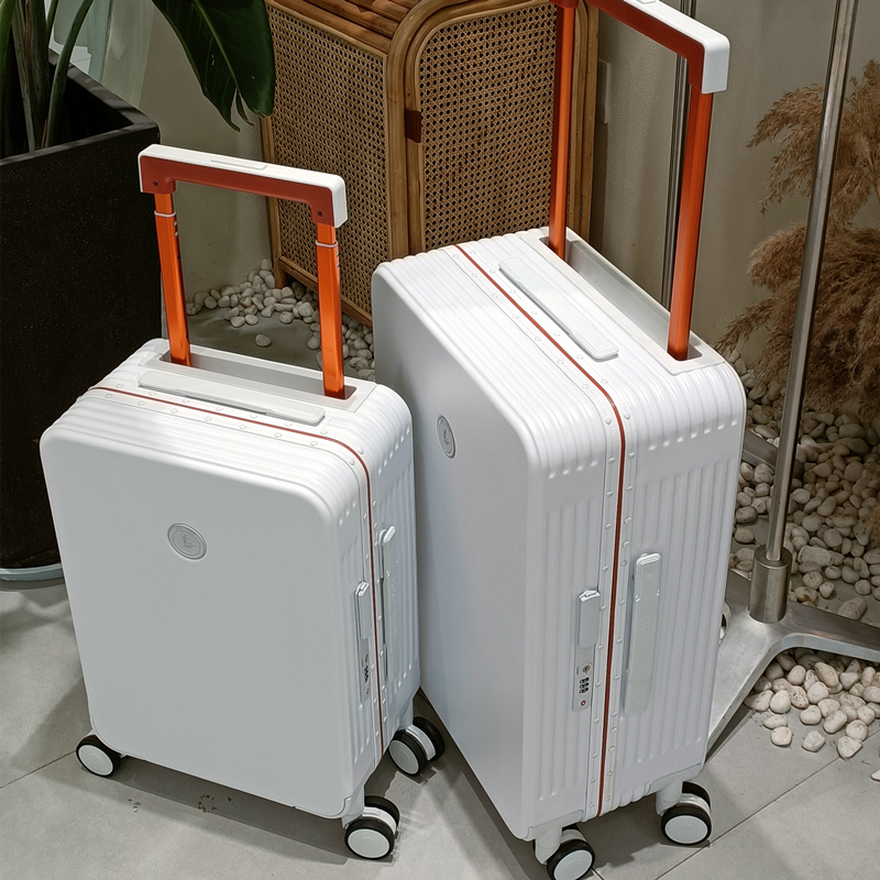 Net red wide Lalever suitcase aluminium frame male and female 22 inch universal wheel pull lever case suitcase 26 inch password leather case