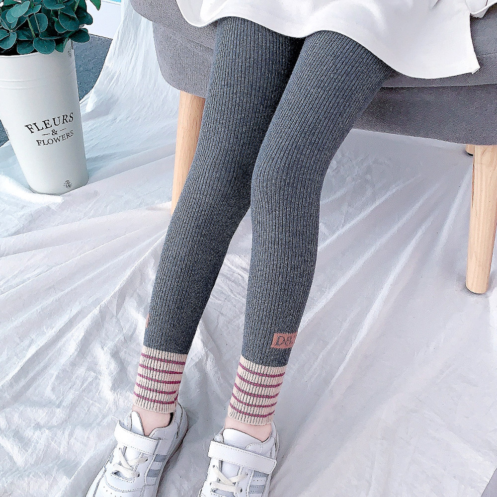 Girls punching pants spring and autumn children black thin girls wearing girls fashion gas cotton spring pants