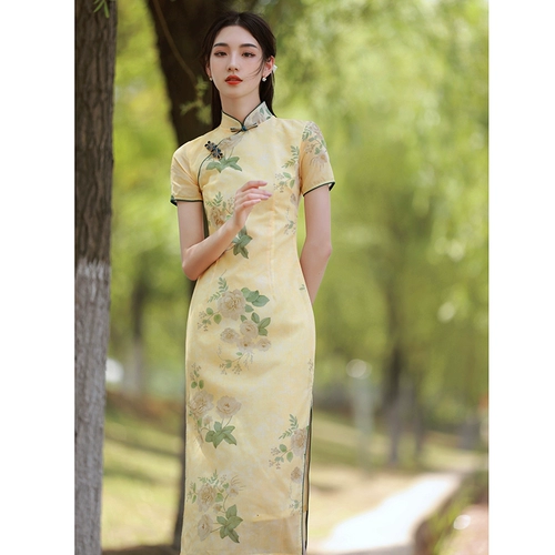 Желтое ципао, коллекция 2022