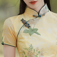 Желтое ципао, коллекция 2022