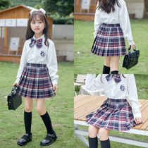 Girl Half Body Dress Jk Uniform Dress Genuine Autumn Winter Children Thyme Dress Shortskirt Skirt Short Skirt Womens Winter Suit