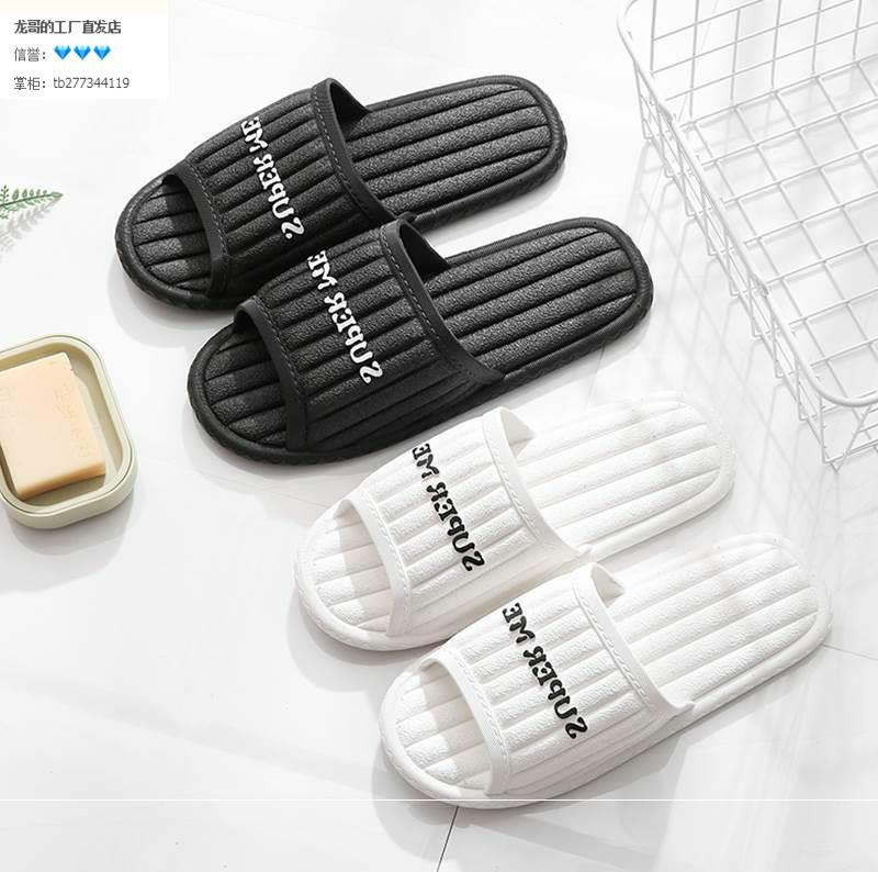 Slippers female summer home home bathroom non-slip bath indoor fashion Korean version wear thick bottom couple cool slippers male
