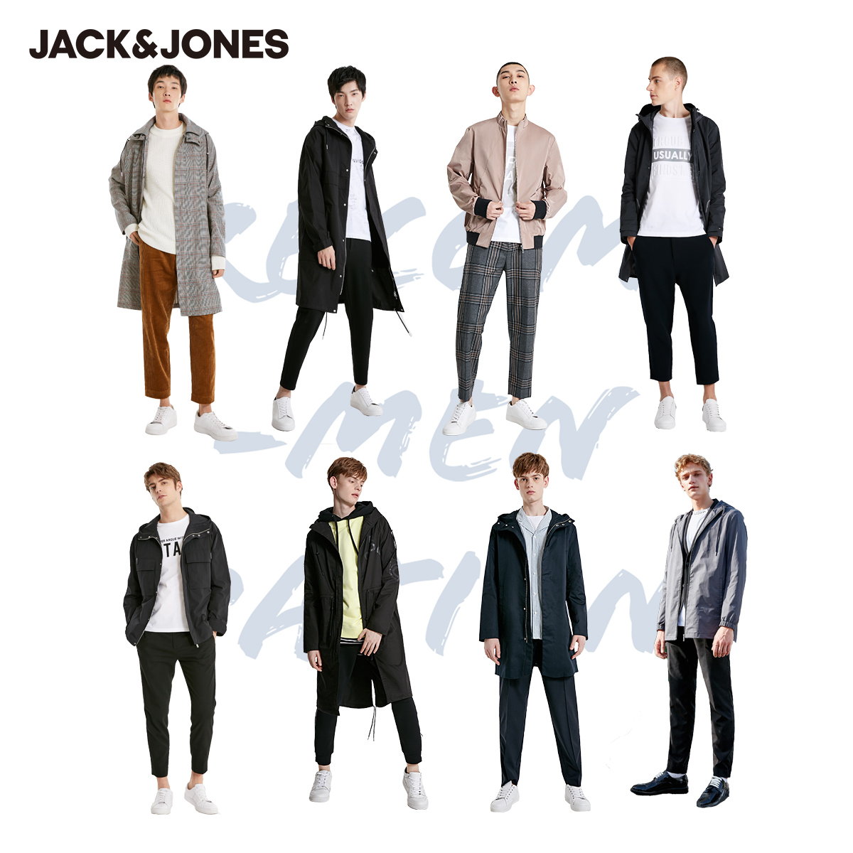 Jack Jones 杰克琼斯 男式休闲风衣外套 凑单双重优惠折后￥126.4/件起包邮 12款可选
