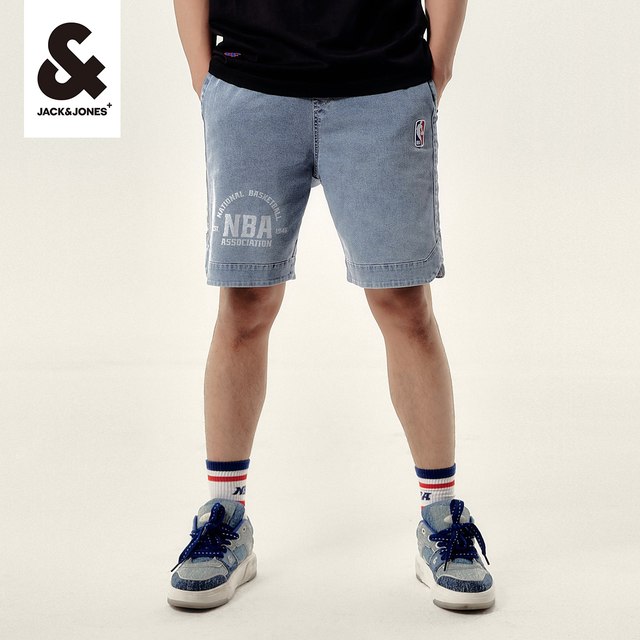 Jack Jones Ole NBA Joint Grizzlies summer men's casual loose straight breathable shorts ເສື້ອຜ້າຜູ້ຊາຍ