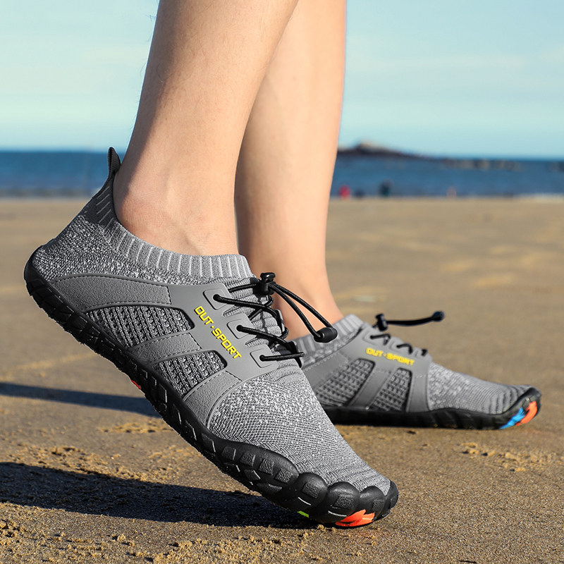 Outdoor men's non-slip anti-cutting reef shoes thick bottom breathable socks shoes quick-drying lightweight diving shoes waterproof rain boots