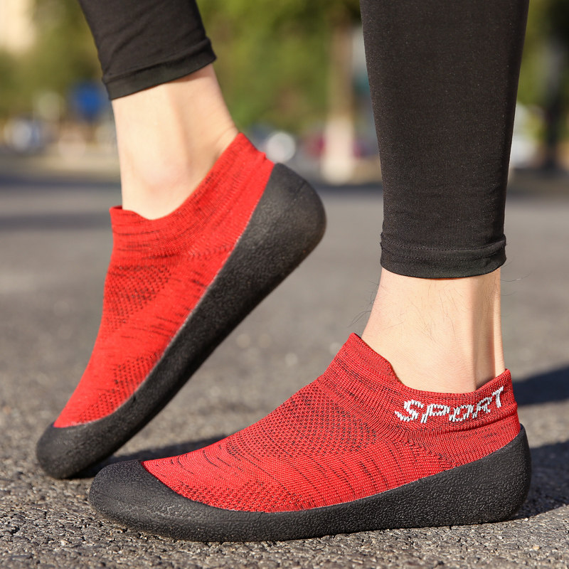 Home Exercise Fitness Jumping Rope Shoes Driving private Less Tired Feet Soft Bottom Running Indoor Silent Light Mouth Socks Shoes Women