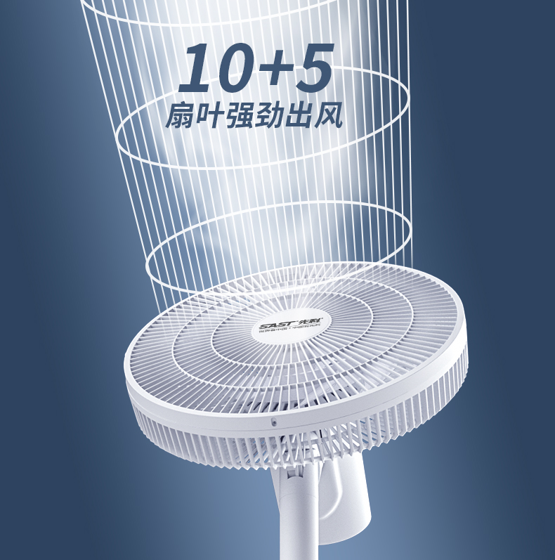 先科 15叶双层扇叶 台式电风扇 图14