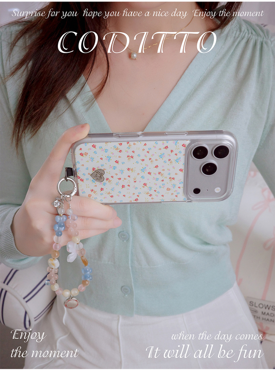 coditto Mint Floral Minimalist iPhone Case