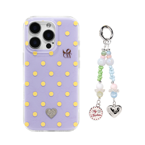 CODITTO 3D Polka Dot Floral Heart For Girls – 17, 16, 15, 14, 13 iPhone Case