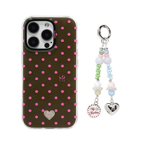 CODITTO 3D Polka Dot Floral – Retro Vintage Design Pro/Plus/Max/Air – 17, 16, 15, 14, 13 iPhone Case
