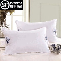 A pair of lavender pillows to nourish the body and protect the neck Health pillow pillow Cotton pillow Adult cervical spine pillow