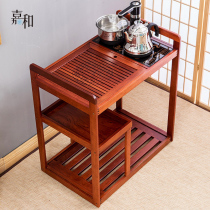 Solid Wood mobile tea car home Tea Table full-automatic tea set tea tray set simple tea cabinet wujinshi