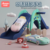 Childrens toy car baby baby sound light music booster taxiway car car set Boy 4 girl 1-3 years old