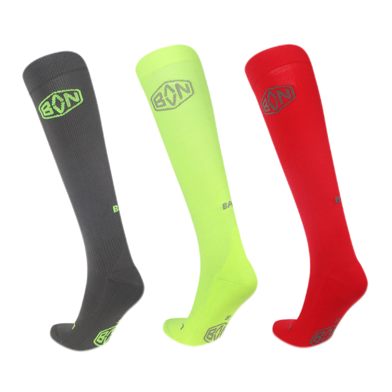 Baanpro Professional Running Socks/Marathon Long Compression Socks for Running, Fitness, Daily Training, Calf Compression