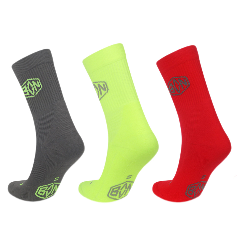 Baanpro Professional Running Socks/Marathon Mid-Calf Compression Socks for Running, Fitness, and Daily Training