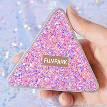 Four-color eye shadow plate ins Super fire flash powder dumb Pearl waterproof parity students earth color niche portable net red