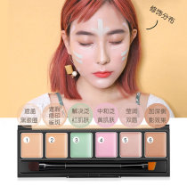 Funpark make-up artist Special six color repair concealer plate to cover spots acne face multi-color dizzying cream