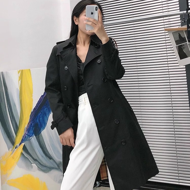 Autumn and Winter Women's Mid-Length Kensington Coat 2025 British Style New Waist-Cinching Lace-Up Double-Breasted Trench Coat Autumn and Winter Women's Mid-Length Kensington Coat 2025 British Style New Waist-Cinching Lace-Up Double-Breasted Trench Coat