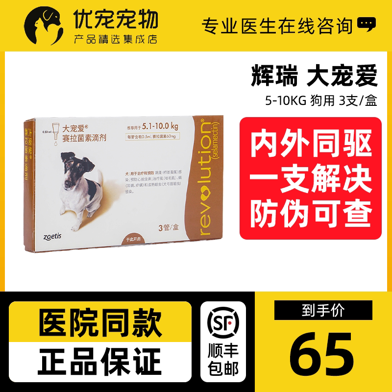 Big pet pet dog in vitro and in vivo insect repellent medicine for dogs in vivo and in vitro puppies Teddy ear mite insecticide drops