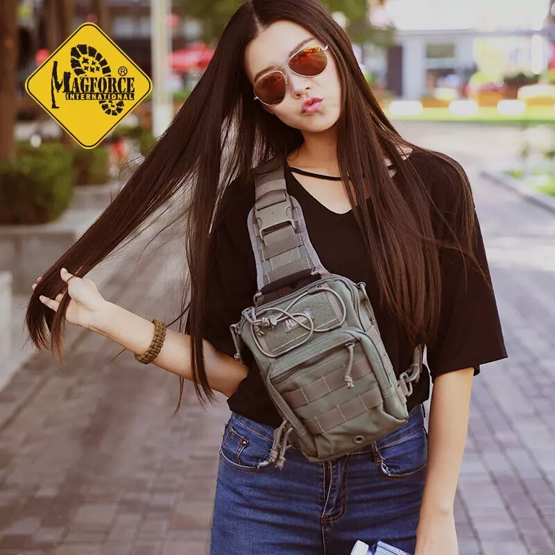 McGhos Magforce Taima 0419 OUTDOOR SINGLE SHOULDER BAG BURGER CHEST BAG INCLINED CROSS-PACK MULTI-POCKET MULTI-PARTITION-TAOBAO
