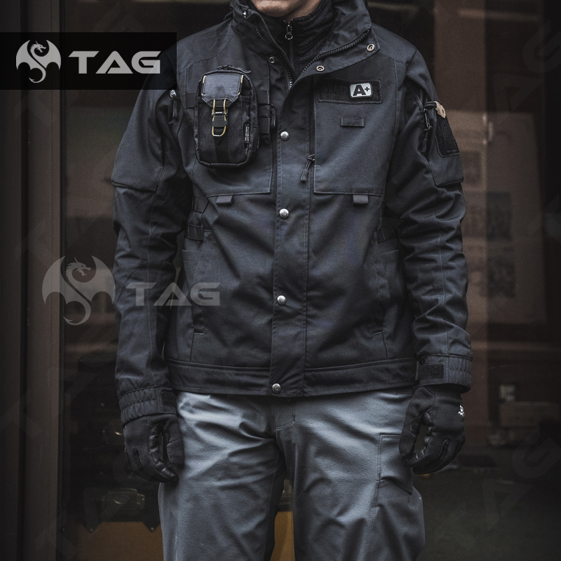 MAGFORCE McGurthorth Taiwan Taiwan Horse Motorcycle Tactical Maneuver High Energy Jacket C1106 Men's Coat Black