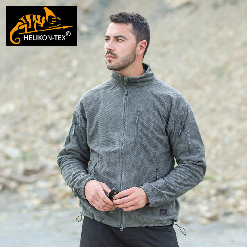 Helikon Alpha Tactical Jacket L3 Polar Fleece Lightweight Warm Stand-Up Collar Autumn and Winter Jacket