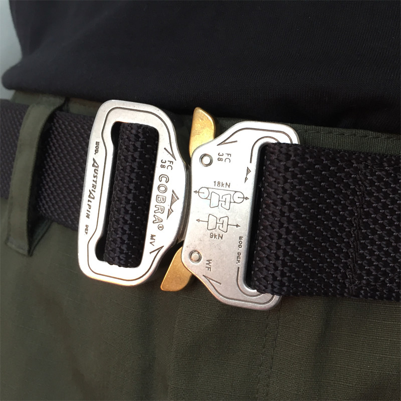 (JAKWAZ) Austrian AustriAlpin Cobra Buckle Tactical Belt Male Secret Service Training Belt