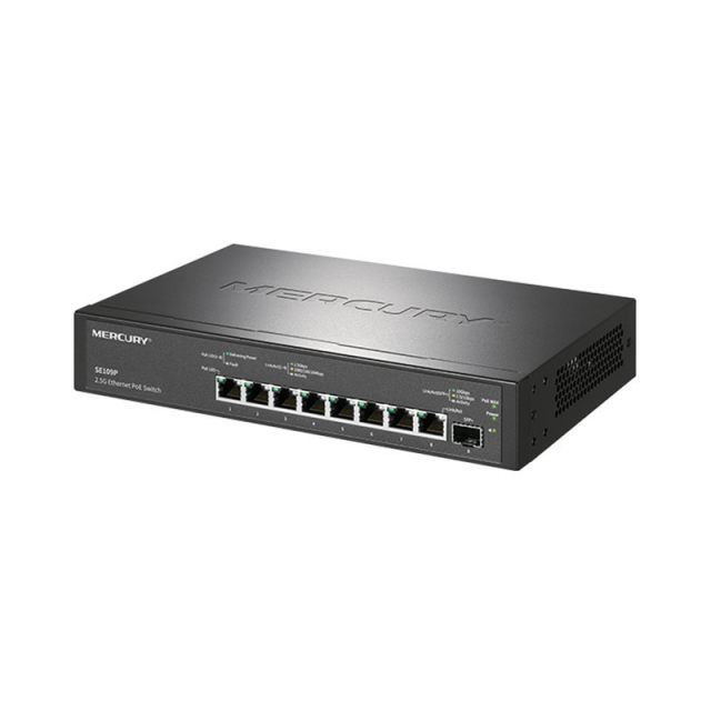 MERCURY Mercury SE106Pro SE109P plug and play 5-port 8-port 2.5G network PoE switch optical