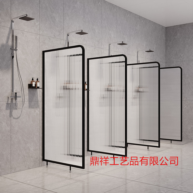 School Gymnasium Public Bathhouse Shower Room Bathroom Stainless Steel Changhong Glass Partition Wall