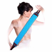 (Double-sided coarse sand pull back strip rub bath towel)Strong long strip rub bath towel Frosted rub bath rub back strip bath flower