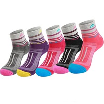 Outdoor New Womens Style Hiking Mountaineering Sports Casual Socks Sweat Half-Thick Towel Socks Midcylinder Deodorant Breathable Socks