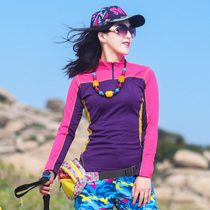 Outdoor speed dry coat woman long sleeve T-shirt swarm with slim moisture absorption perspiration and breathable running on foot fast dry clothes summer