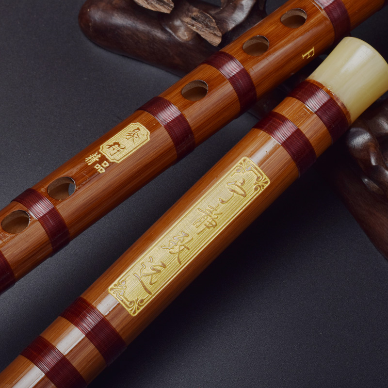 Flute Bamboo Flute Cross Flute Beginology Bitter Bamboo Professional Playing Students Adults Ancient Wind Self-Learning Starter Children Advanced Musical Instruments