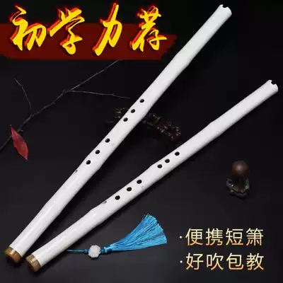 Dongxiao Zizhu eight-hole short Su Xiao musical instrument Shanhe Ling The same ancient style professional beginner adult one-section Xiao Bai Xiao flute