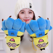 Beast Man Gloves Autumn Winter Cartoon Gloves Men And Women Thickened Animal Claw Gloves Lovers Warm Gloves Cute Plush