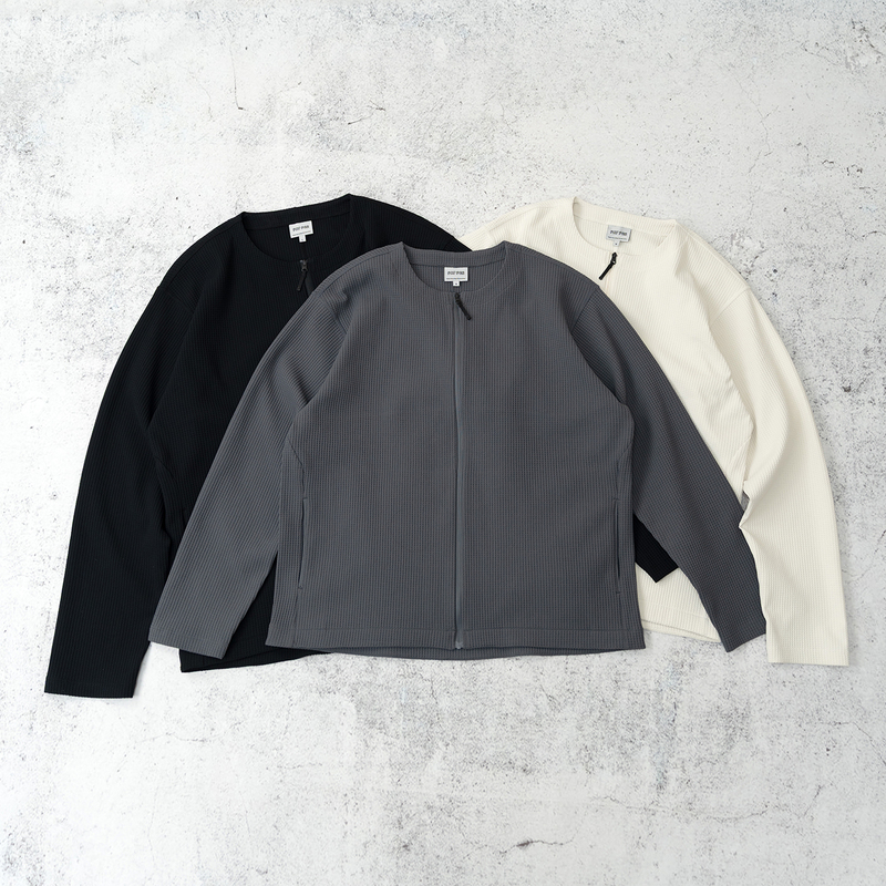 【Authentic Solotex】Goldw* Style Waffle Zipper Cardigan Sun Protection Jacket Long Sleeve Tee 【Authentic Solotex】Goldw* Style Waffle Zipper Cardigan Sun Protection Jacket Long Sleeve Tee