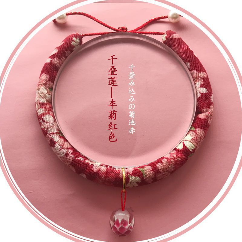 Cat Item Circle light red bell Cute Wind and Wind Kitty Cat Neck Ring Adjustable Trick Kitty Pet Insect Repellent supplies