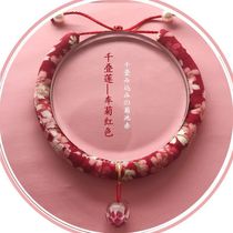 Cat Collar Light Red Bell Cute  Wind Kitten Cat Necklace Adjustable Cat Cat Pet Repellent Supplies