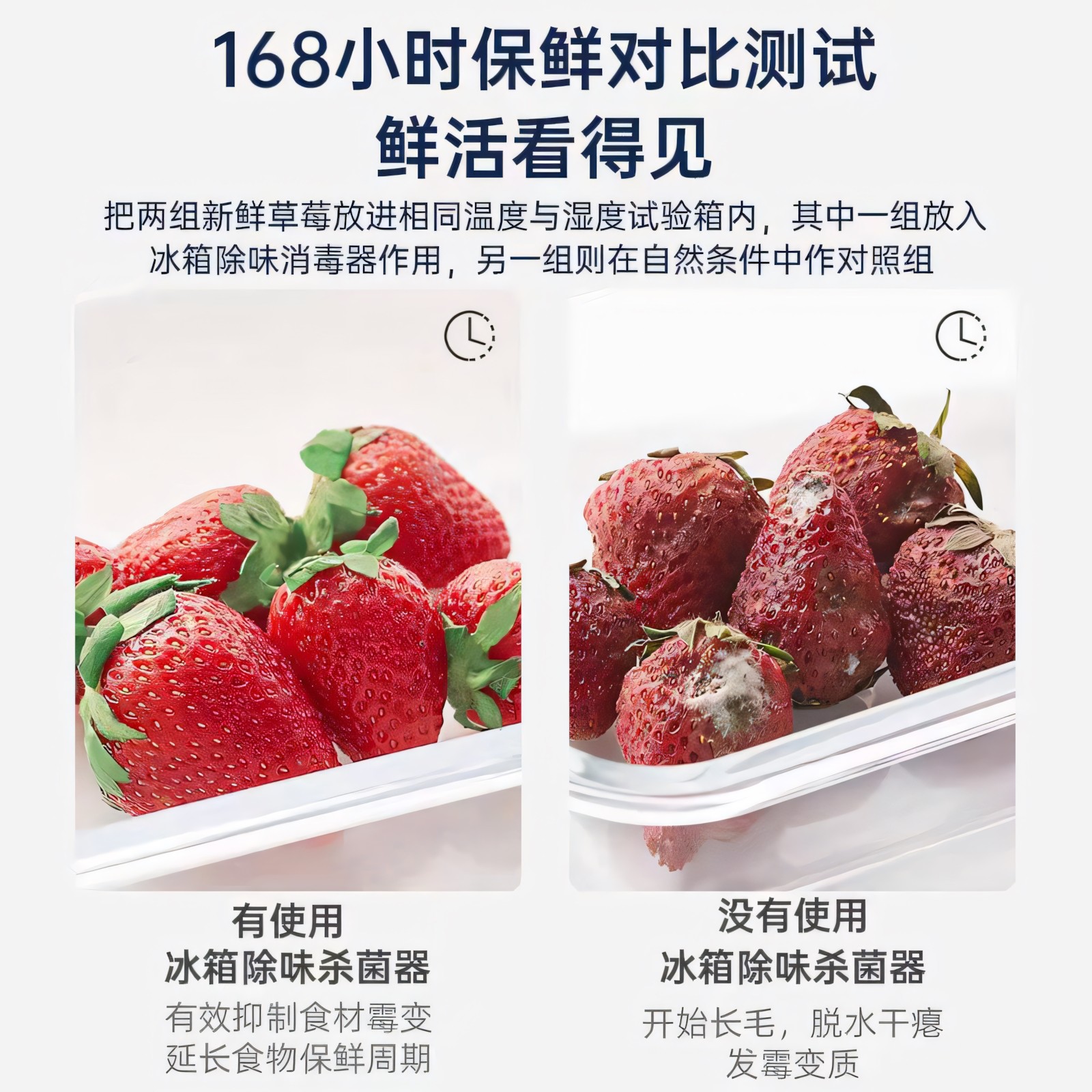 Refrigerator Deodorizer, Sterilizing Ozone Purifier, Freezer Cleaning and Sterilization, Refrigerator Deodorizer, Deodorizing and Odor Removal