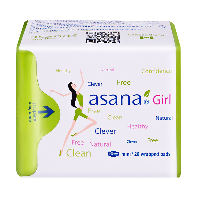 【190mm/20片】阿莎娜超薄护翼棉面迷你卫生巾姨妈巾迷你巾asana