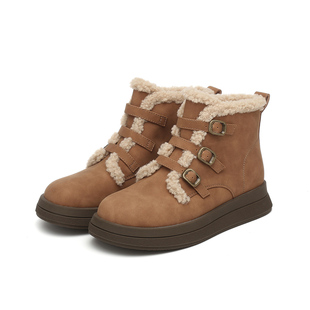 Josiny/卓诗尼女鞋时尚百搭马丁靴