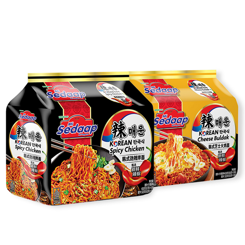 辉英喜达Sedaap韩式拌面速食火鸡面方便面