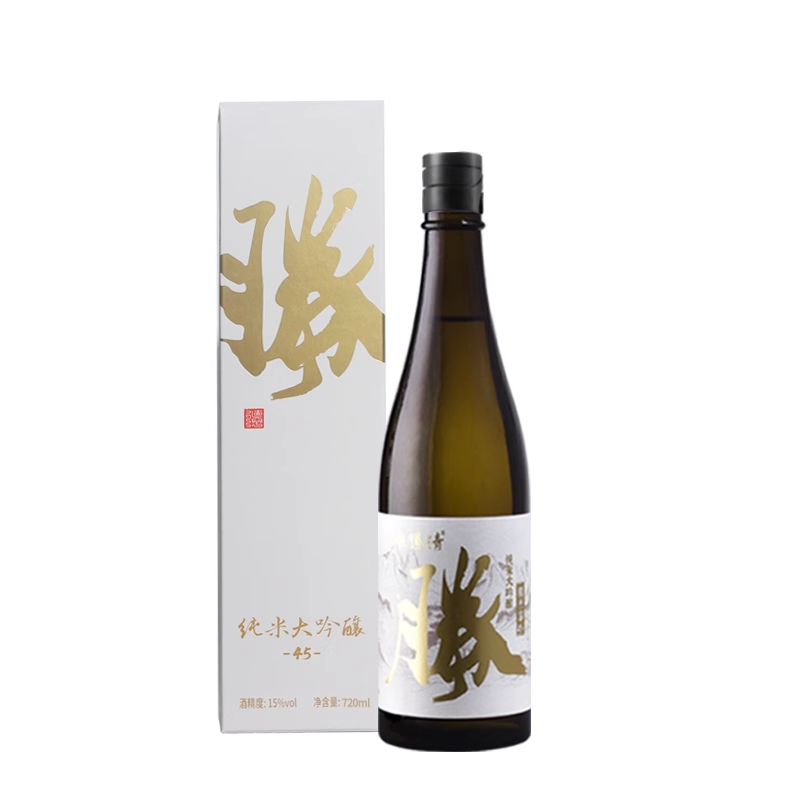 德胜清纯米大吟酿45清辛白月光720ml国产清酒四割五分15度礼盒装
