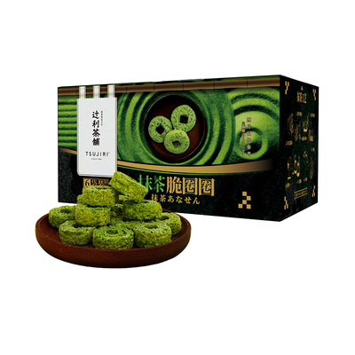 辻利茶铺抹茶脆圈圈膨化休闲