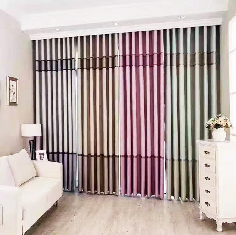 Modern European-style simple full-shading finished curtains, sunscreen, heat insulation, silent balcony, bedroom, bay window, floor-to-ceiling, customizable